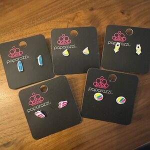 Paparazzi Jewelry Summertime Earrings Lot of‎ 5 NWT